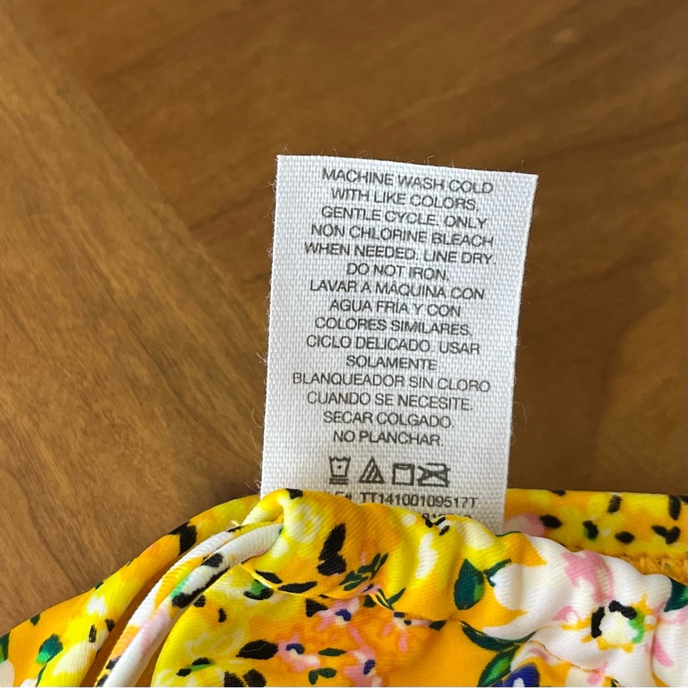 Time and Tru Padded Underwire Bikini Top Yellow L - Picture 7 of 7
